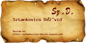 Sztankovics Dávid névjegykártya